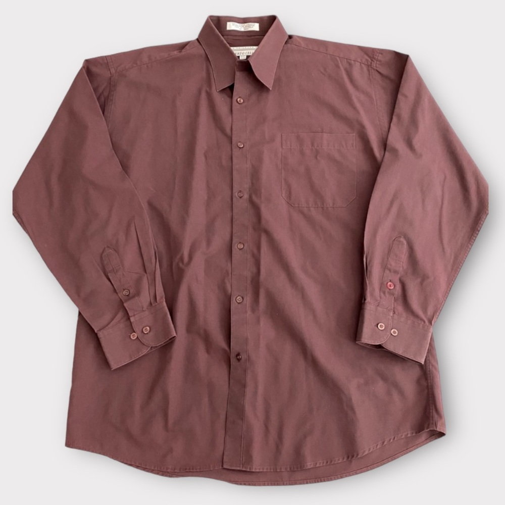 Alberto Celini Men’s Dress Button Up Shirt Size 16.5 Single Needle Hand Tailored